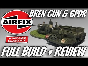 Airfix Vintage Classic 1:76 Universal Carrier and Six Pounder