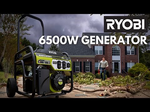 RYOBI 6500W Portable Generator with CO Detect