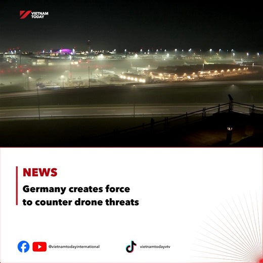 The German military is setting up rapid response teams to counter drone threats. Officials refused to give details, citing security reasons. Germany's defence ministry said it was sending counter-drone experts to Belgium at the request of Brussels. The team had sensors and mixed-combat equipment to counter drones. Brussels is focusing on the rising number of drone sightings near military facilities and airports. #VietnamToday #yourwindowonvietnam #vtv #News #Global | Vietnam Today