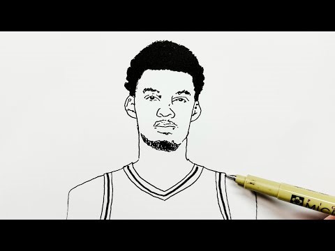 How to Draw Victor Wembanyama