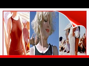 30 Candid Photos Of Marilyn Monroe In A Black Swimsuit From The 1959 Movie "Some Love It'S Hot" !