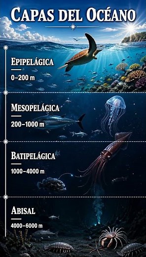 Discover the layers of the ocean (from the epipelagic to the abyssal) #geology