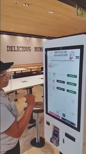 How to use a self-ordering and checkout kiosk in Mcdonald?
