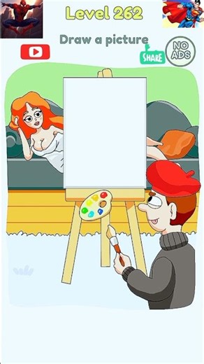 woman posing part of a painting #shorts