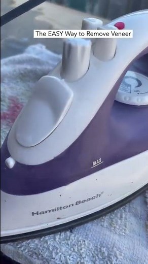 How to Remove Veneer the EASY Way | Iron Method