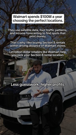 Most Section 8 investors are going in blind… They're picking markets based on YouTube videos. They're buying houses because they "look cheap" on Zillow. They're making $70k decisions with $0 of research. Meanwhile... Walmart is spending millions figuring out the exact areas that’ll print money for the next 20 years. They know which areas are growing. Which demographics are stable. Which markets can support long-term consumer spending. When Walmart opens a new store, they've already confirmed tha