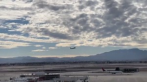 14K views · 459 reactions | ✈️WHEELS UP!✈️ Las Vegas McCarran Airport (LAS) shared this video of Air Force One taking off from the airport after President Trump's "Keep America Great" rally today at the Las Vegas Convention Center. According to McCarran, normal operations are resuming on its airfield and nearby roadways. | FOX5 Las Vegas | Facebook