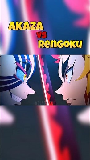 Rengoku vs Akaza 🔥 || Demon Slayer #anime #akaza #rengoku