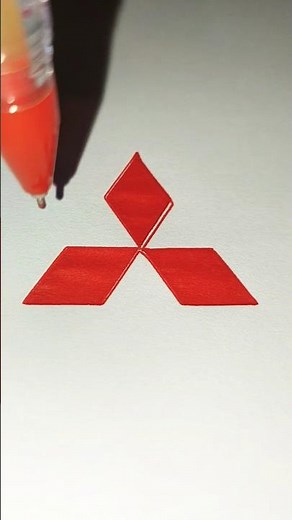 Mitsubishi logo drawing using CNC plotter #car #vehicles #sport #mindrelaxing #satisfying #viral
