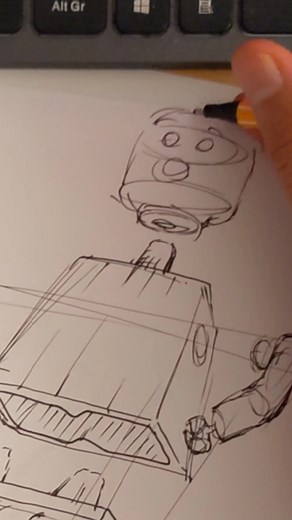 Quick Sketching Tutorial: How to Draw an Exploded Lego Man
