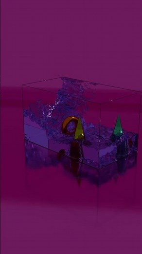 Blender Water Simulation | Satisfying Fluid Animation