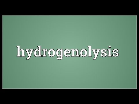 Hydrogenolysis Meaning