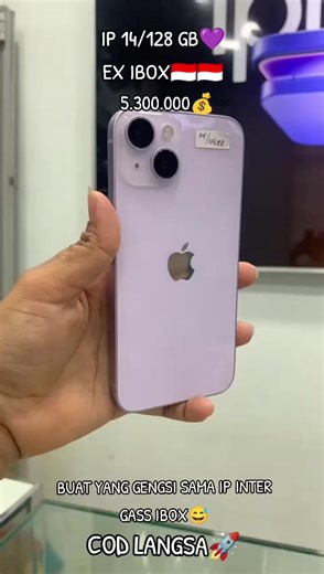 IP 14/128 GB💜💜 EX IBOX🇮🇩🇮🇩 COD LANGSA🚀 #kotalangsa #langsa #acehtamiang #iainlangsa #universitassamudra