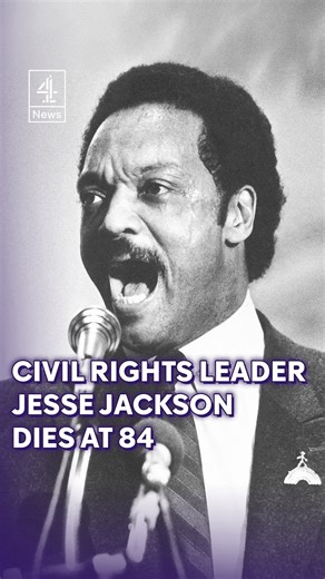 The American civil rights leader Jesse Jackson - who became one of the country’s most influential Black politicians - has died at the age of 84. The Rev Jackson set out to build what he called a rainbow coalition with his vision of freedom and racial justice - running for the US presidency twice under the slogan ‘keep hope alive’. His family described him as a leader of the oppressed, the voiceless and the overlooked around the world - whose “unwavering belief in justice, equality and love uplif