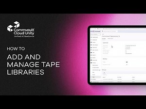 How to Add and Manage Tape Libraries in Commvault | Full Tape Storage Setup Tutorial