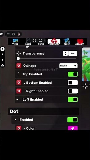 HEART crosshair tutorial- RIVALS Roblox #roblox #rivals
