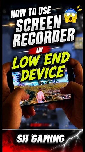 How to Use Screen Recorder in Low End Device 🔥 (No Lag Trick