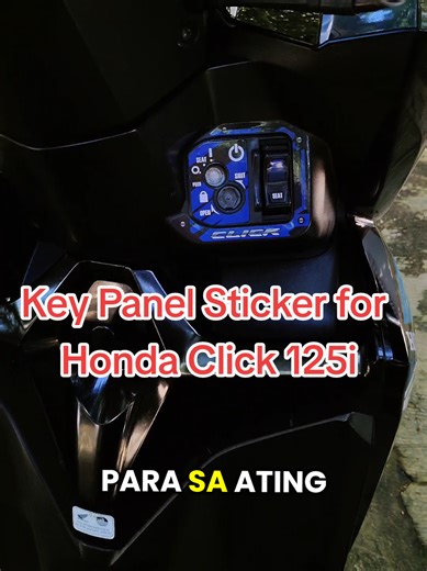 Key Panel Sticker for Honda Click 125i Motorcycle