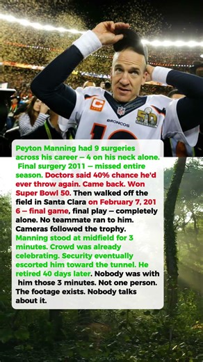 9 Surgeries. 9 Seasons. Then He Walked Off the Field and Nobody Noticed.