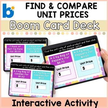 Unit Rate & Best Buy Practice | Comparing Unit Prices | BOOM™ Cards
