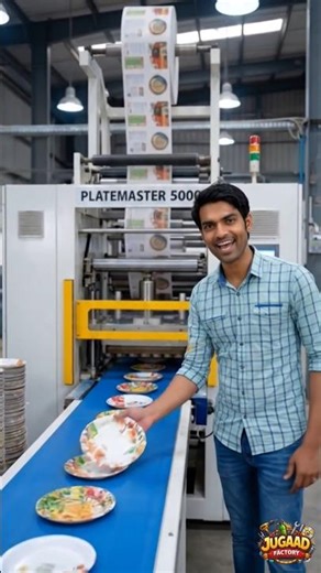 Color plate making machine। रंगीन प्लेट मशीन #jugaadfactoryyt