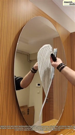 Mirror Dust Smudges Removal - Good Tools And Machinery In Daily Work #machine #shorts #satisfying