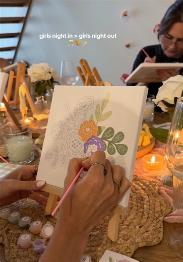 Perfect Girls Night In: Fun with Paint by Numbers
