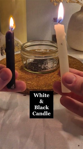 Threshold ward sealed 🤍🖤 Salt, wax, feather — only protection may enter. #witchcraft