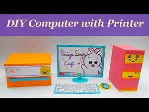 DIY Paper Computer with Printer | Paper Craft | DIY Projects | Priya Singh Craft