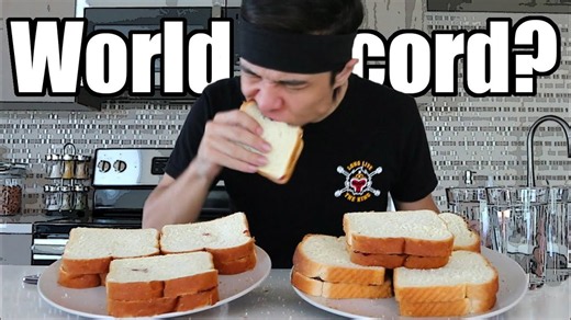Peanut butter & jelly world record challenge (1-minute)