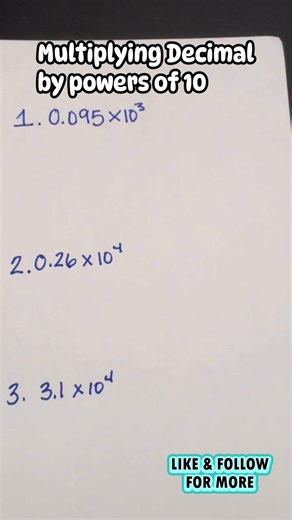 How to multiply a decimal by powers of 10’s. #multiplyingdecimalsby10 #multiplyingdecimals #powersoftens | Impactmath19