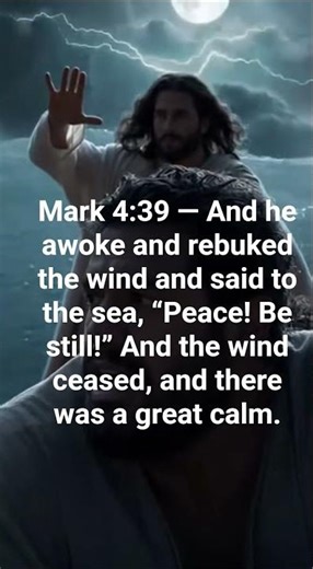Jesus calms the sea #miracle