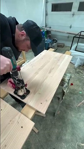 Building a Strong Table using the Milescraft DrillMate™ #woodworking #table #wood #diy