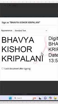 How to Digitally sign a pdf Documents In 1 Minutes #pdf #digitalsignatures #shorts