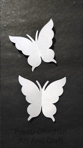 Easy Paper Butterfly Making Idea | How To Make Butterfly | Butterfly Craft Idea #shorts #butterfly