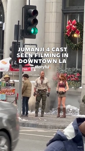 Jumanji 4 Cast Seen Filming in Downtown LA | storyful