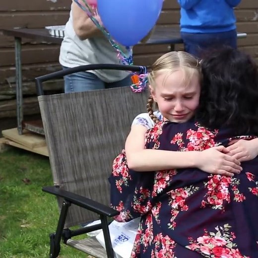 Little Girl Surprised with Gift of Adoption On Birthday