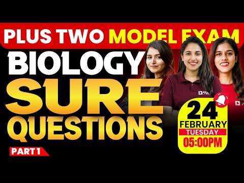 Plus Two Model Exam | Biology | Sure Questions | Part 1 | Exam Winner