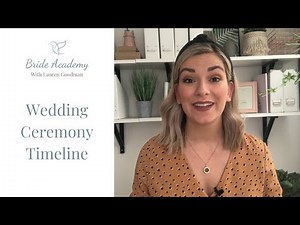 Wedding Ceremony Timeline (ORDER OF EVENTS AT YOUR CIVIL CEREMONY)