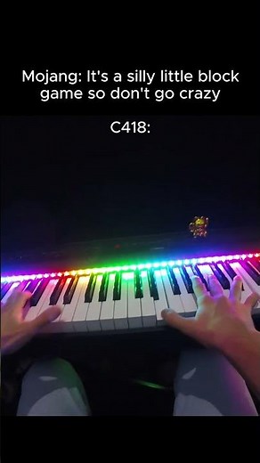 C418 going crazy with Aria Math! 😮 #piano #minecraft #minecraftmusic #ariamath #c418 #music