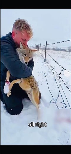 An adult wolf and a wolf pup have come to my doorstep, then...#rescue #wolf #shortvideo