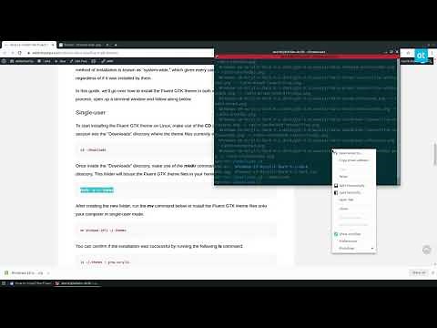 How to install the Fluent GTK theme on Linux