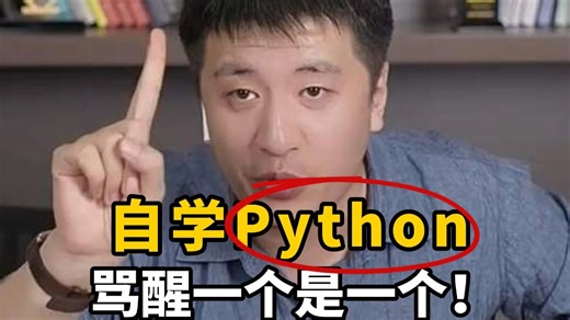 你觉得这辈子都学不会编程？自学Python，骂醒一个是一个！！