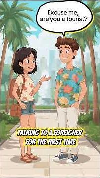 Meeting a Foreigner – Beginner English Conversation #englishforbeginners #travelenglish #shorts