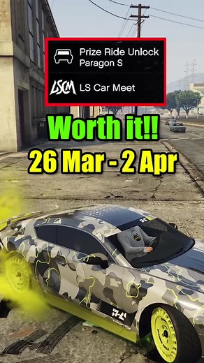 GTA Paragon S Car: Free Prize Ride (Mar 26-Apr 2)