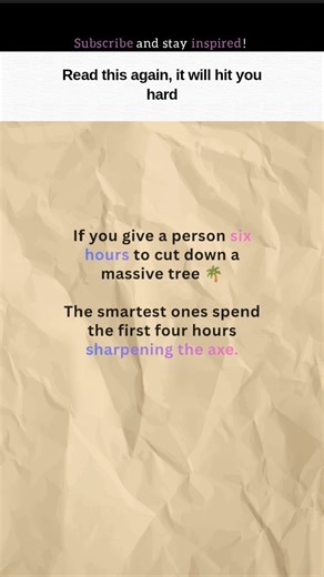 Working Hard vs. Working Smart 🪓 #motivation #quotes #shorts