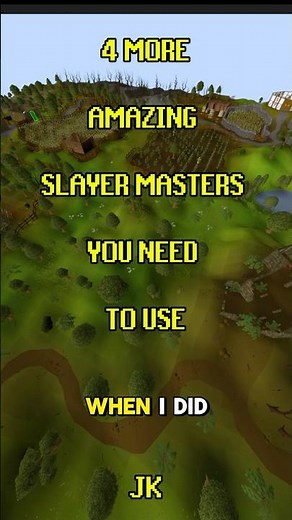 💀NPC Highlight 5 - MUST USE SLAYER MASTERS (for no one)💀 #osrs #runescape #newcreator #shorts