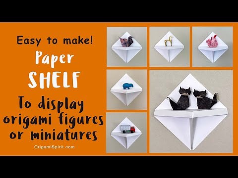 How to make a paper shelf for miniatures