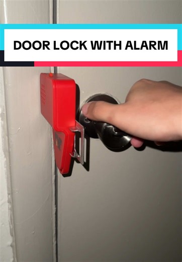 I’ve had a few different door alarms, and this is the most ‘universal’ door lock with alarm I’ve found. Portable, easy to bring to any hotel or airbnb you stay at. Stay safe with this door lock with motion sensor alarm! #doorlock #dooralarm #safety #homesecurity #paranoia #insomnia #security #homesafety #familysafety #smartdoorlock #creatorsearchinsights #staysafe