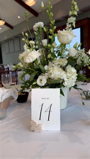 Elegant Printed Wedding Table Numbers - Table Numbers for Wedding Reception